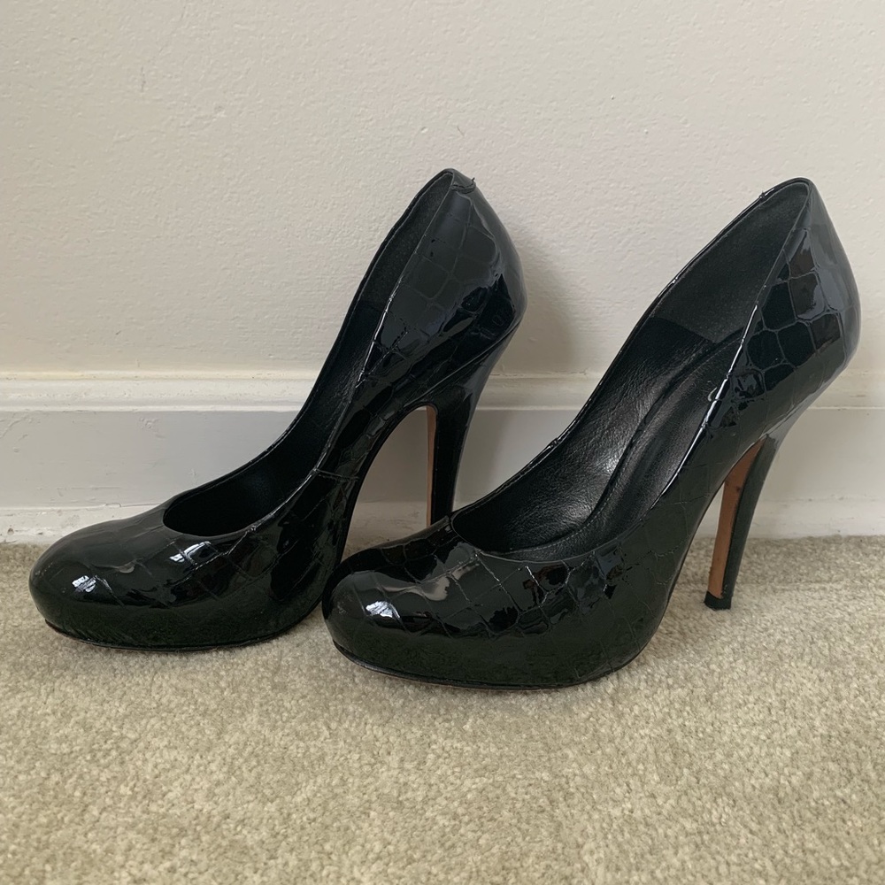 Aldo Black Patent Pumps